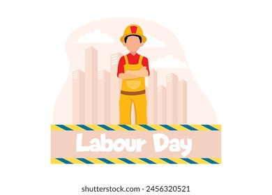Labour Day Flat Design Illustration