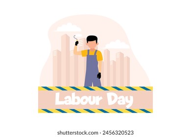 Labour Day Flat Design Illustration