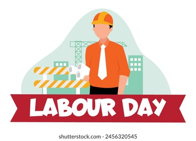 Ilustración de diseño plano del día del trabajo