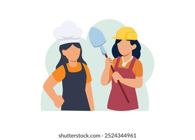 Labour Day Flat Design Illustration