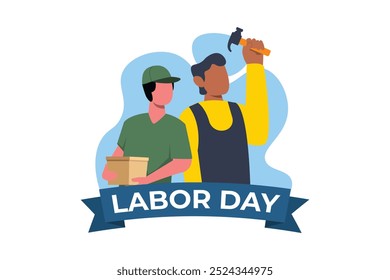 Día del Trabajo Ilustración de diseño plano