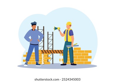 Dia do Trabalho Design Plano Ilustração