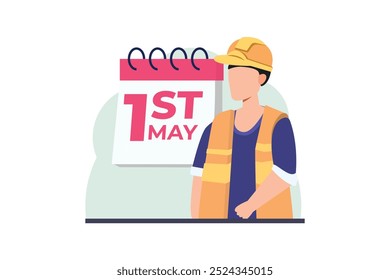 Labour Day Flat Design Illustration