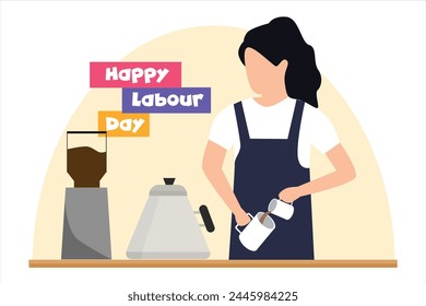 Labour Day Flat Illustration Design