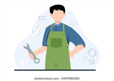 Labour Day Flat Illustration Design