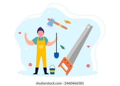 Labour Day Flat Illustration Design