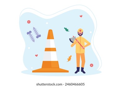 Labour Day Flat Illustration Design