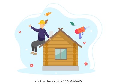 Labour Day Flat Illustration Design