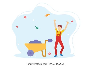 Labour Day Flat Illustration Design