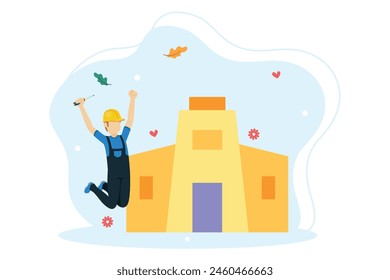 Labour Day Flat Illustration Design