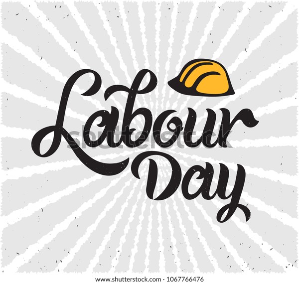 Labour Day Handwritten Lettering Labour Day Stock Vector (Royalty Free ...
