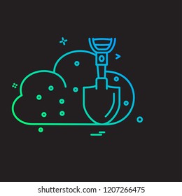 Labour day icon design vector