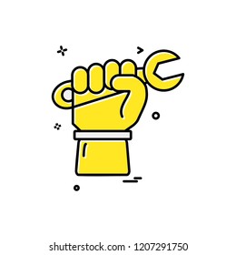 Labour day icon design vector