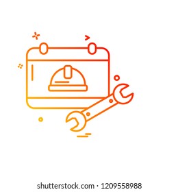 Labour day icon design vector