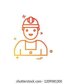 Labour day icon design vector