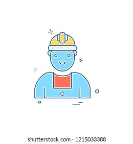 Labour day icon design vector