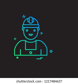 Labour day icon design vector