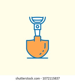 Labour day icon with light background with orange theme icon