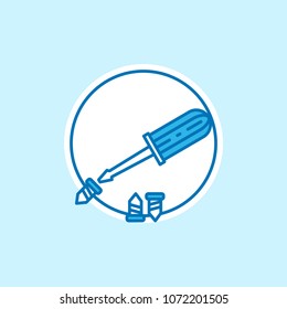 Labour day icon with light background with blue theme icon