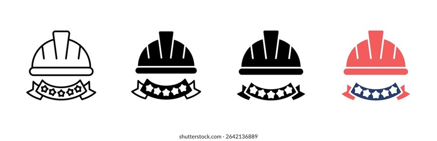 Labour Day icon sheet multiple style collection