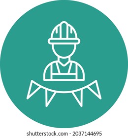 Labour Day icon vector image. Can also be used for web apps, mobile apps and print media.