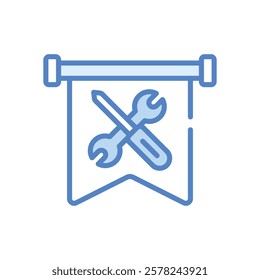 Labour Day icon vector stock illustration