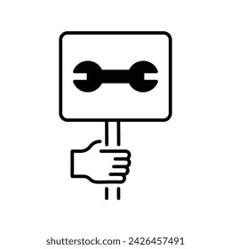 Icono de día de trabajo con fondo blanco vector ilustración de stock