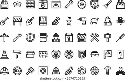 Labour day icons High-Quality Vector Icons Collection with Editable Stroke. Ideal for Professional and Creative Projects