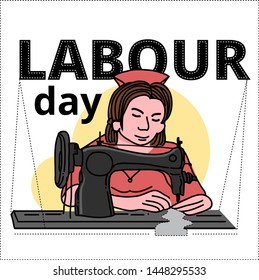 labour Day Illustration Background Vector. EPS10