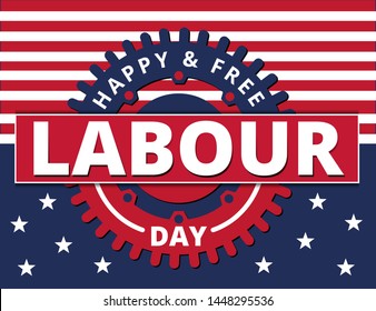 labour Day Illustration Background Vector. EPS10