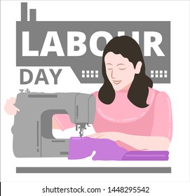labour Day Illustration Background Vector. EPS10
