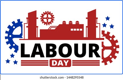 labour Day Illustration Background Vector. EPS10