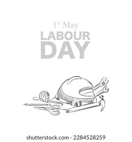 labour day illustration poster design