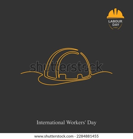 labour day illustration poster design