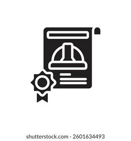 Labour Day Law Filled Icon Vector Illustration