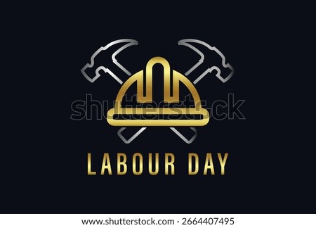 Labour Day logo background design template