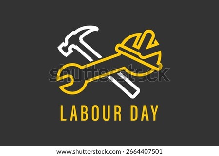 Labour Day logo background design template