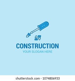 Labour day logo with light blue background vector