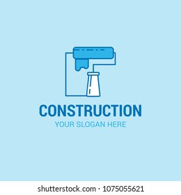 Labour day logo with light blue background vector