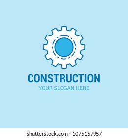 Labour day logo with light blue background vector