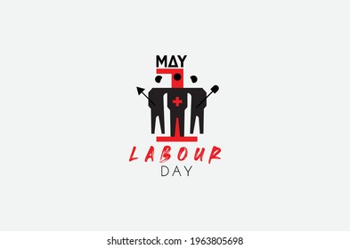 Labour day logo vector template
