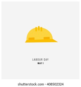 Labour Day May (Flat Hard Hat Vector Illustration) - Shutterstock ID 408502324