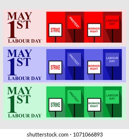 Labour day (mayday) vector illustration