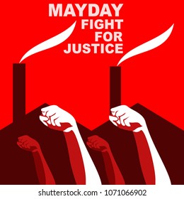 Labour day (mayday) vector illustration