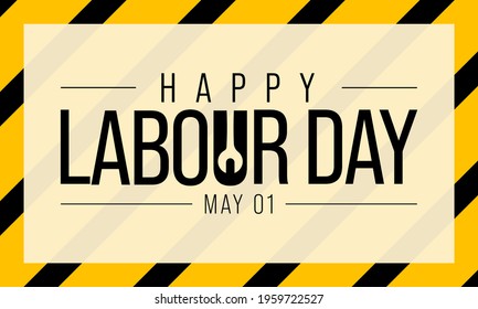 Labour day is observed every year on May 1st, it is an annual holiday to celebrate the achievements of workers. Vector illustration.
