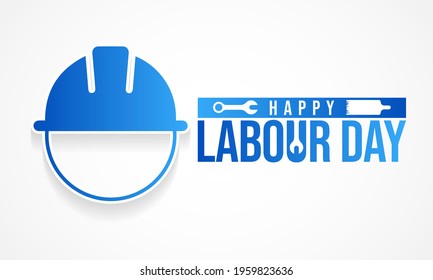 Labour day is observed every year on May 1st, it is an annual holiday to celebrate the achievements of workers. Vector illustration.