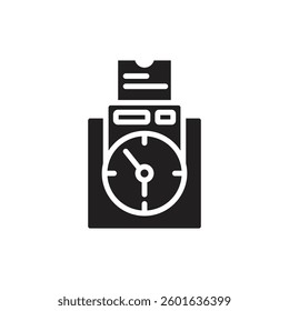 Labour Day Presence Filled Icon Vector Illustration