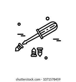 Labour day simple icon with white background vector