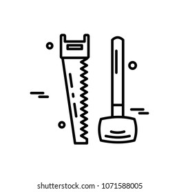 Labour day simple icon with white background vector