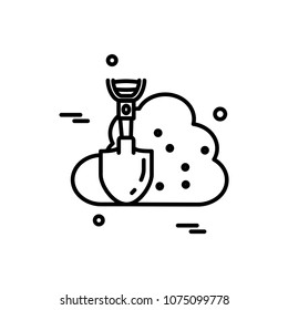 Labour day simple icon with white background vector